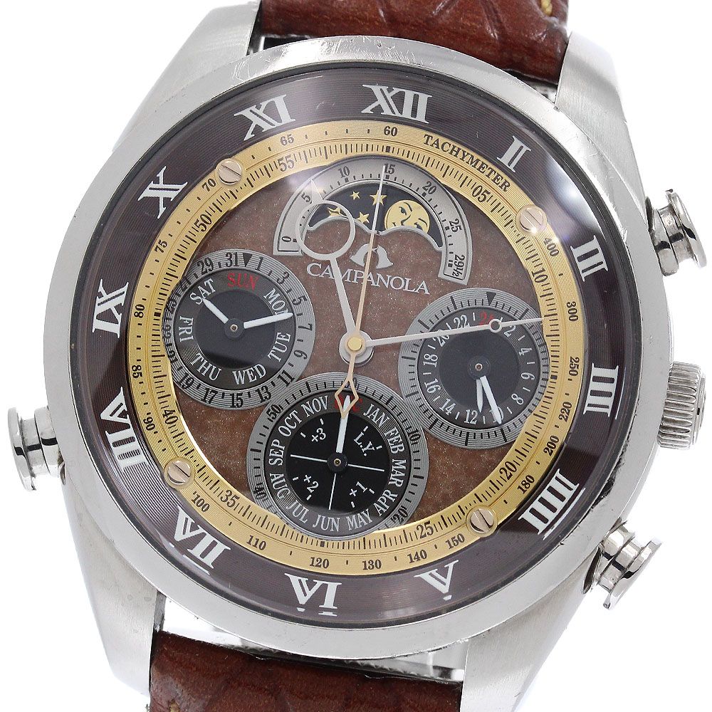 シチズン CITIZEN AH4081-09W カンパノラ 焦香 グランドコンプリケーション クォーツ メンズ 箱・保証書付き_963127
