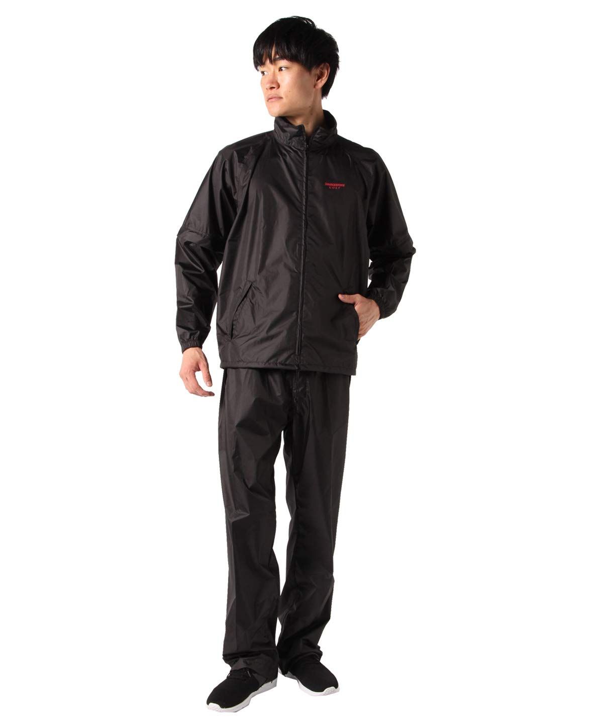 ブリヂストンゴルフ ゴルフ レインウェア上下セット 80G44 ＢＫ／ＢＫ Ｍ