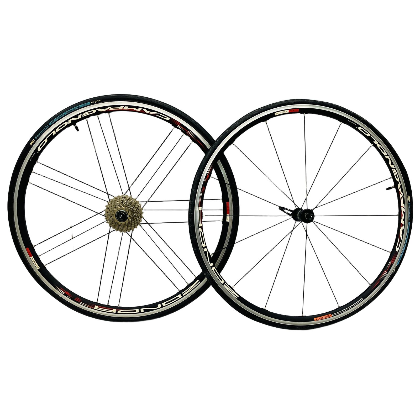 Campagnolo ZONDA MEGA G3 アルミクリンチャー ホイール前後セット SHIMANO ULTEGRA CS-6800 11s スプロケット付き カンパニョーロ ロードバイク用 中古 C11359784