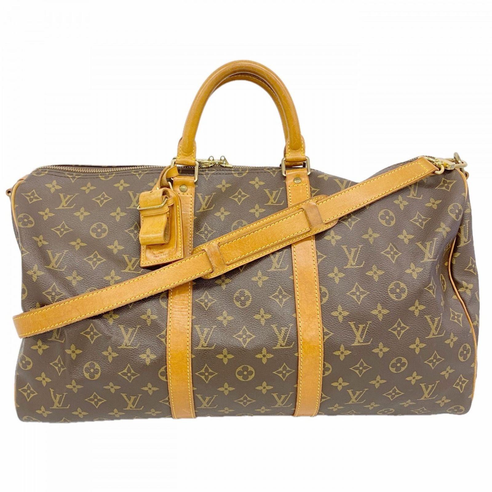 ルイ・ヴィトン(Louis Vuitton) ルイ・ヴィトン バッグ・ボストンバッグ モノグラム キーポルバンドリエール50 M41416 ブラウンメンズ レディース