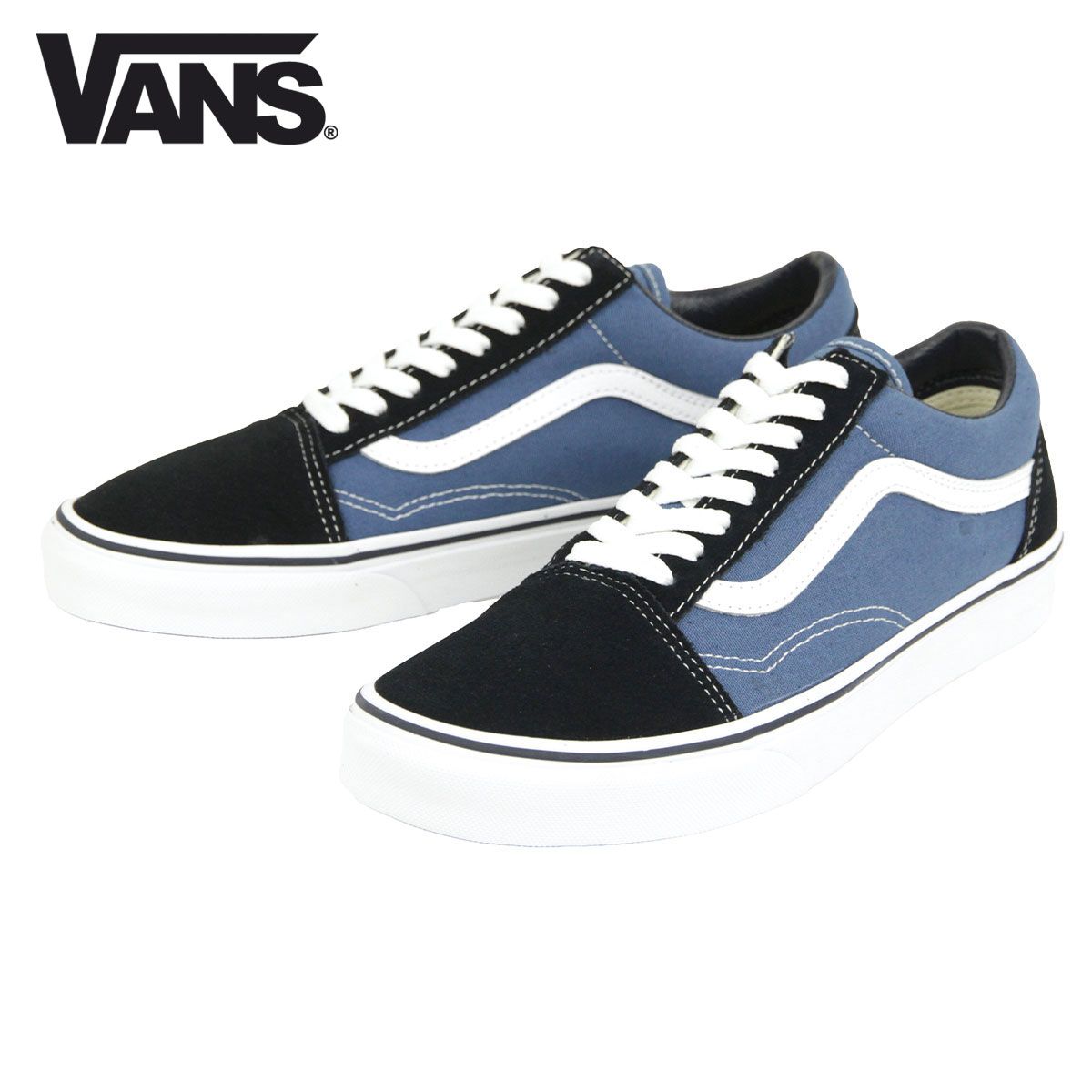 【26.0cm～29.0cm】バンズ スニーカー メンズ 正規販売店 VANS オールドスクール VANS OLD SKOOL NAVY VN000D3HNVY