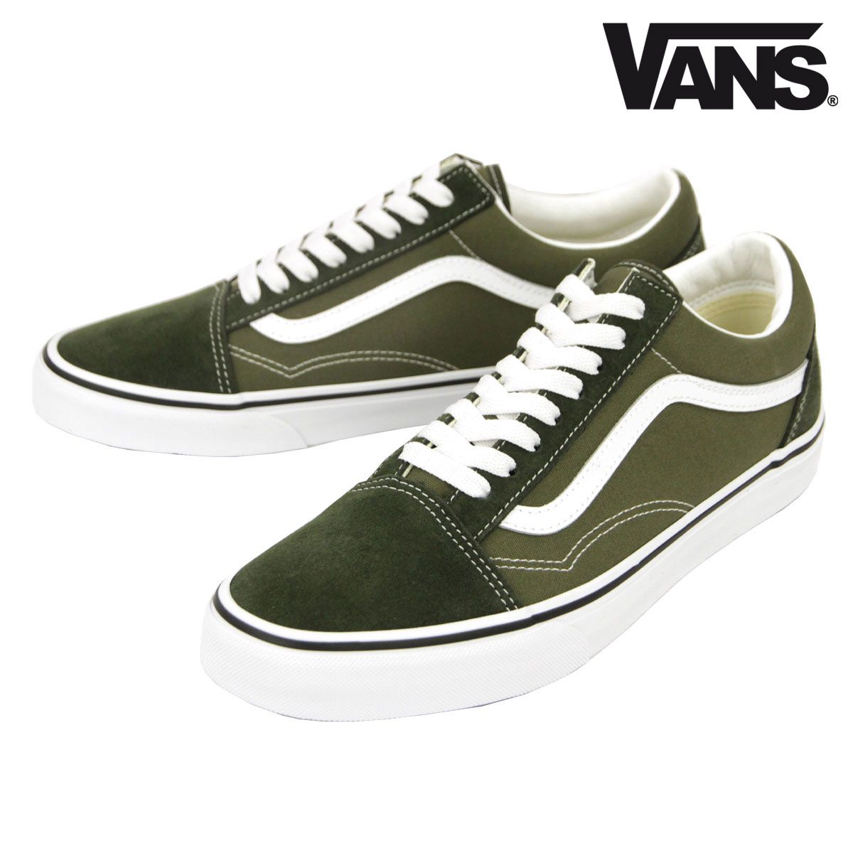 【23.0cm～25.5cm】バンズ メンズ スニーカー 正規販売店 VANS 靴 オールドスクール VANS OLD SKOOL 2-TONE OBSIDIAN FERN VN000D7ZFRN