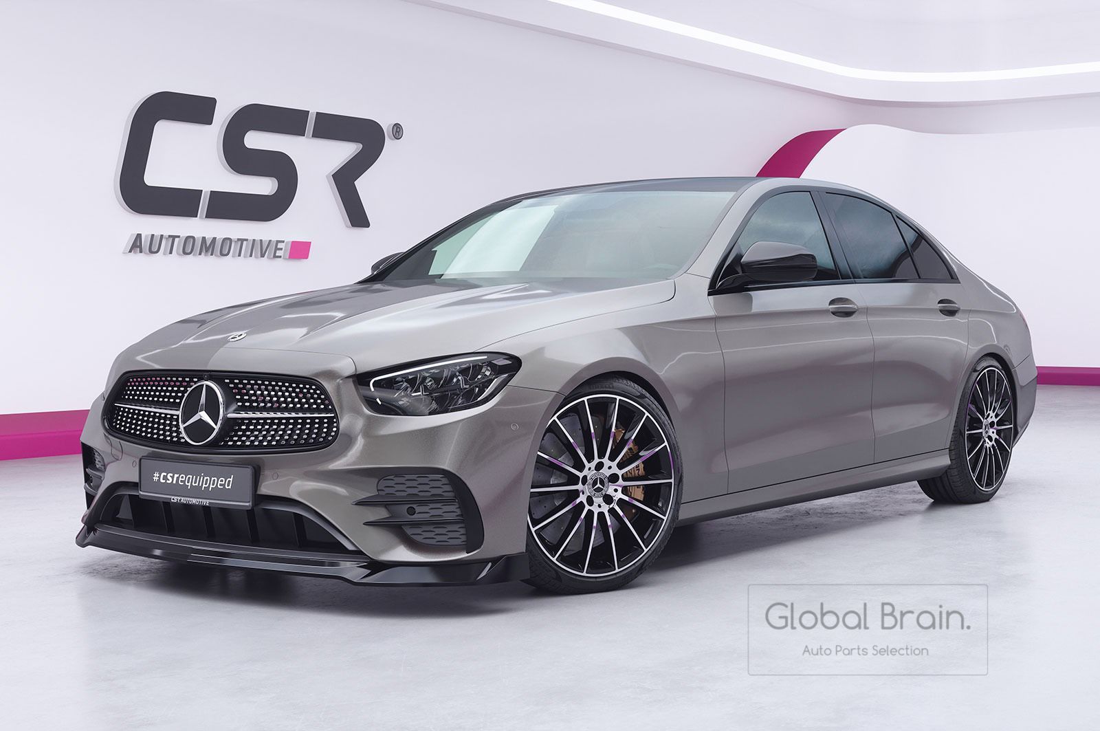 メルセデスベンツ Eクラス W213 S213 後期 AMGライン フロント リップ スポイラー