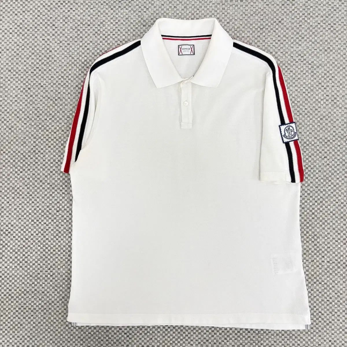 XL モンクレール ガンマブルー pk カラーTシャツ