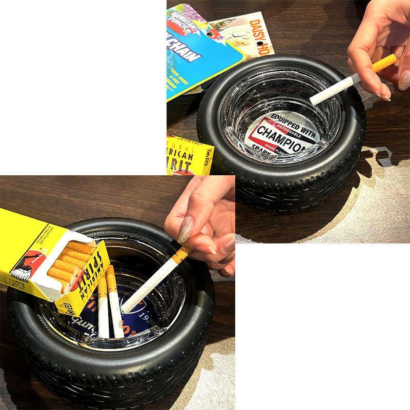 卓上灰皿 タイヤ Firestone アメリカン ガレージ 雑貨 おしゃれ