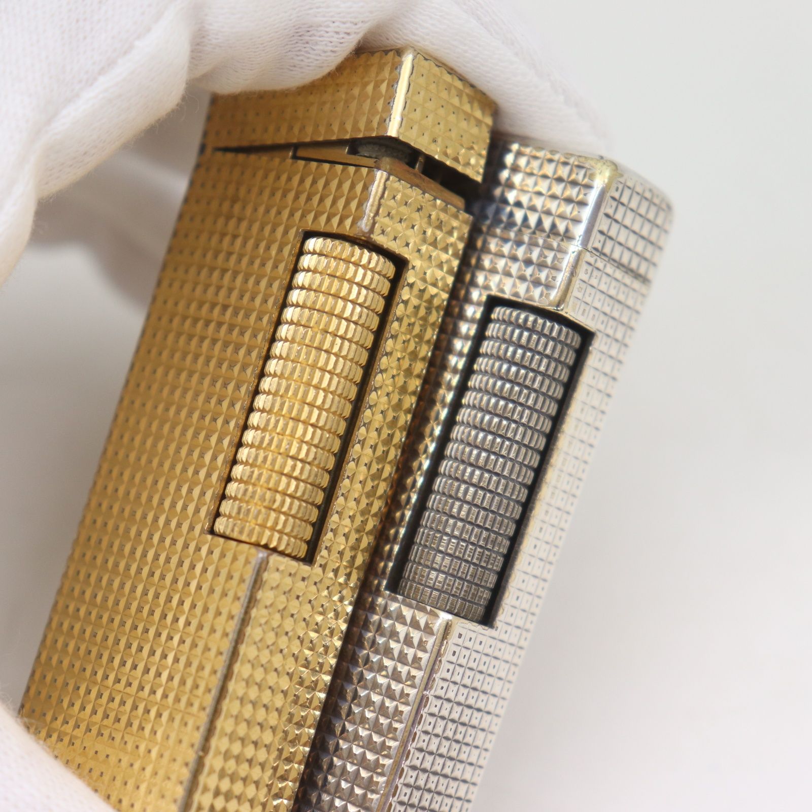 ダンヒルガスライターゴールド ダンヒル dunhill ガスライター ゴールド シルバー 2個セット ケース