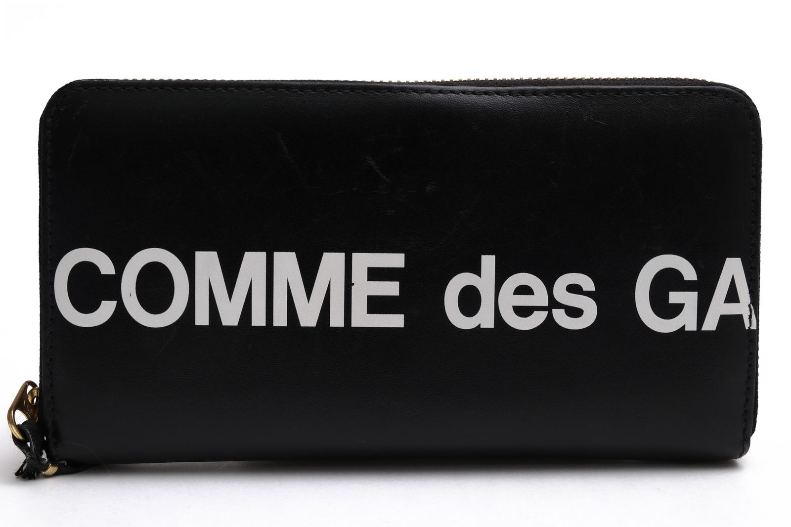コムデギャルソン／COMME des GARCONS 長財布 財布 ウォレット メンズ 男性 男性用 レザー 革 本革 ブラック 黒 SA0111HL HUGE LOGO BLACK ラウンドジップ ラウンドファスナー 小銭入れあり