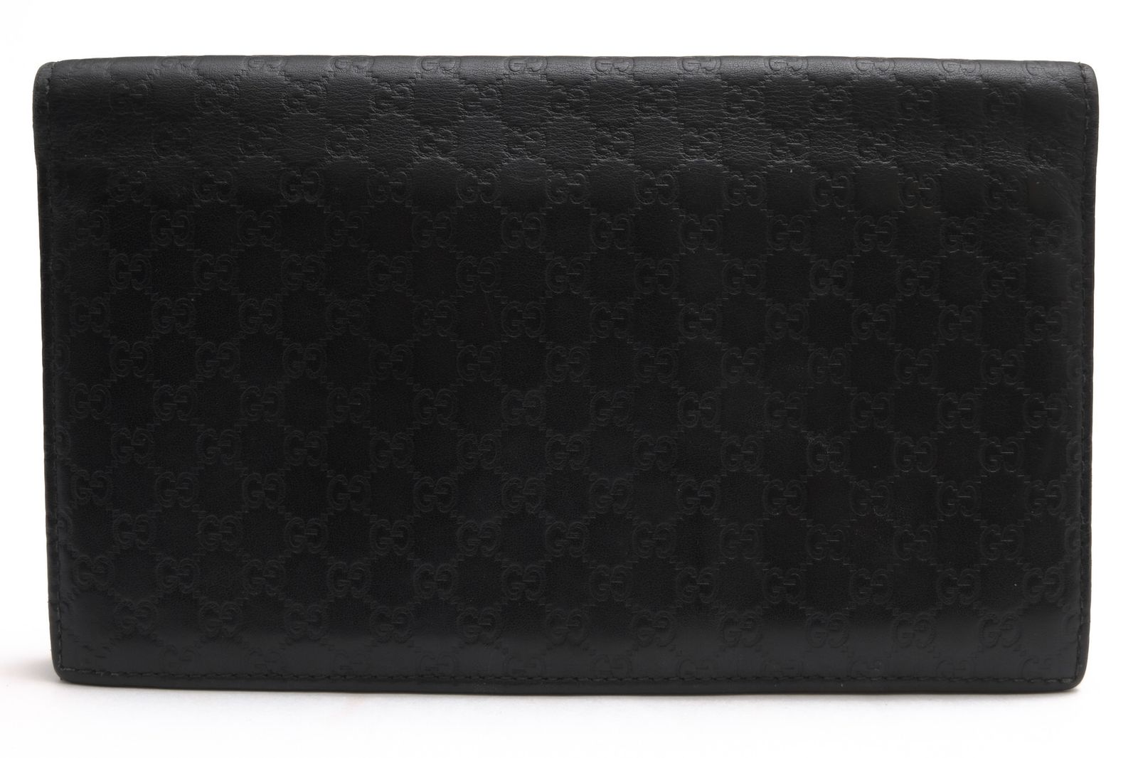 グッチ／GUCCI 長財布 財布 ウォレット メンズ 男性 男性用 レザー 革 本革 ブラック 黒 32210-534041 マイクログッチシマ GG柄 小銭入れなし 札入れ 二つ折り