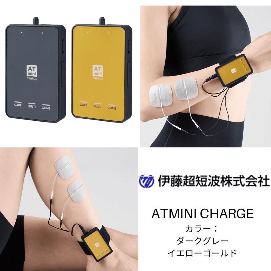 【 ポイント10倍】ATmini CHARGE マイクロカレント コンディショニング機器 USB充電対応 小型軽量 筋肉ケア 伊藤超短波