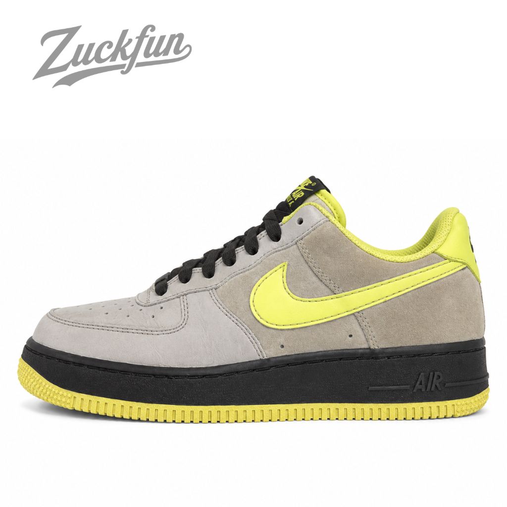 レア 希少 NIKE AIR FORCE 1 LOW エア フォース 1 ロー カット 07 グレー イエロー レディース ナイキ スニーカー 24 cm U03254
