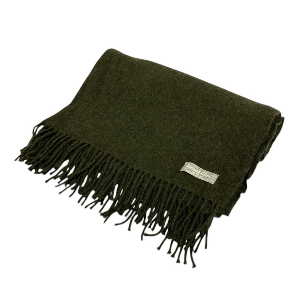 【極美品】Joshua Ellis 100%カシミヤ マフラー ブラウンチェック ジョシュアエリス マフラー美品 - 極美品】Joshua Ellis 100%カシミヤ