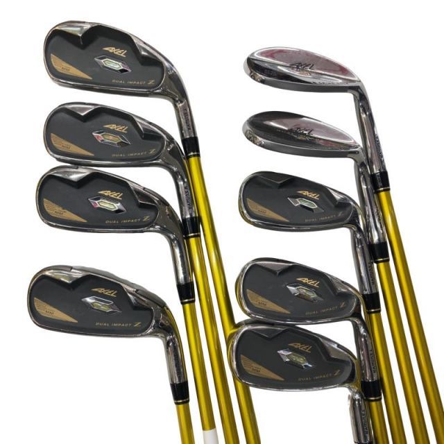 中古】 つるや AXEL DUAL IMPACT Z MM 9S アイアンセット IR AXEL DUAL