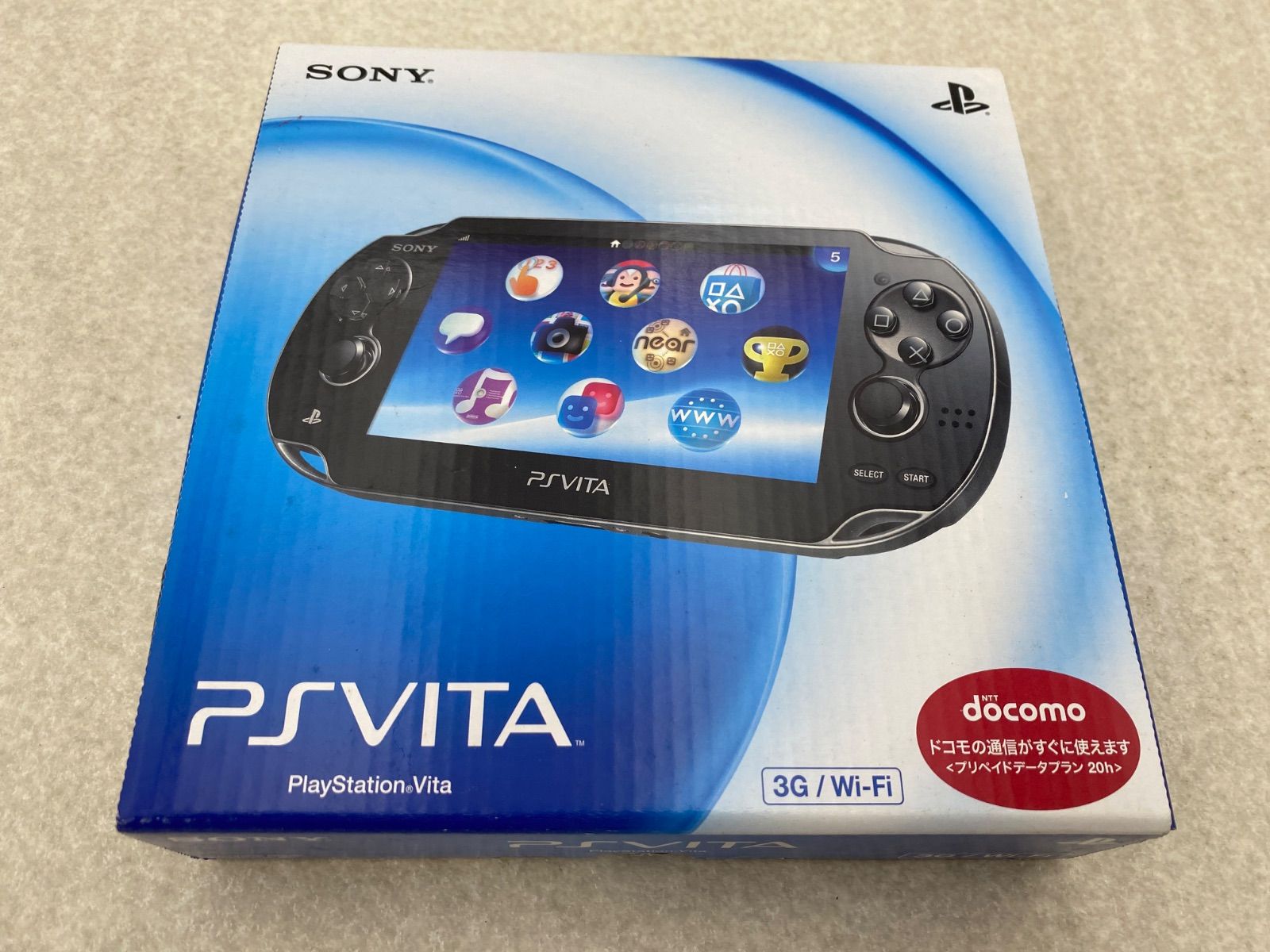 ◇PlayStation Vita本体 3G／Wi－Fiモデル クリスタル・ブラック ［SIM