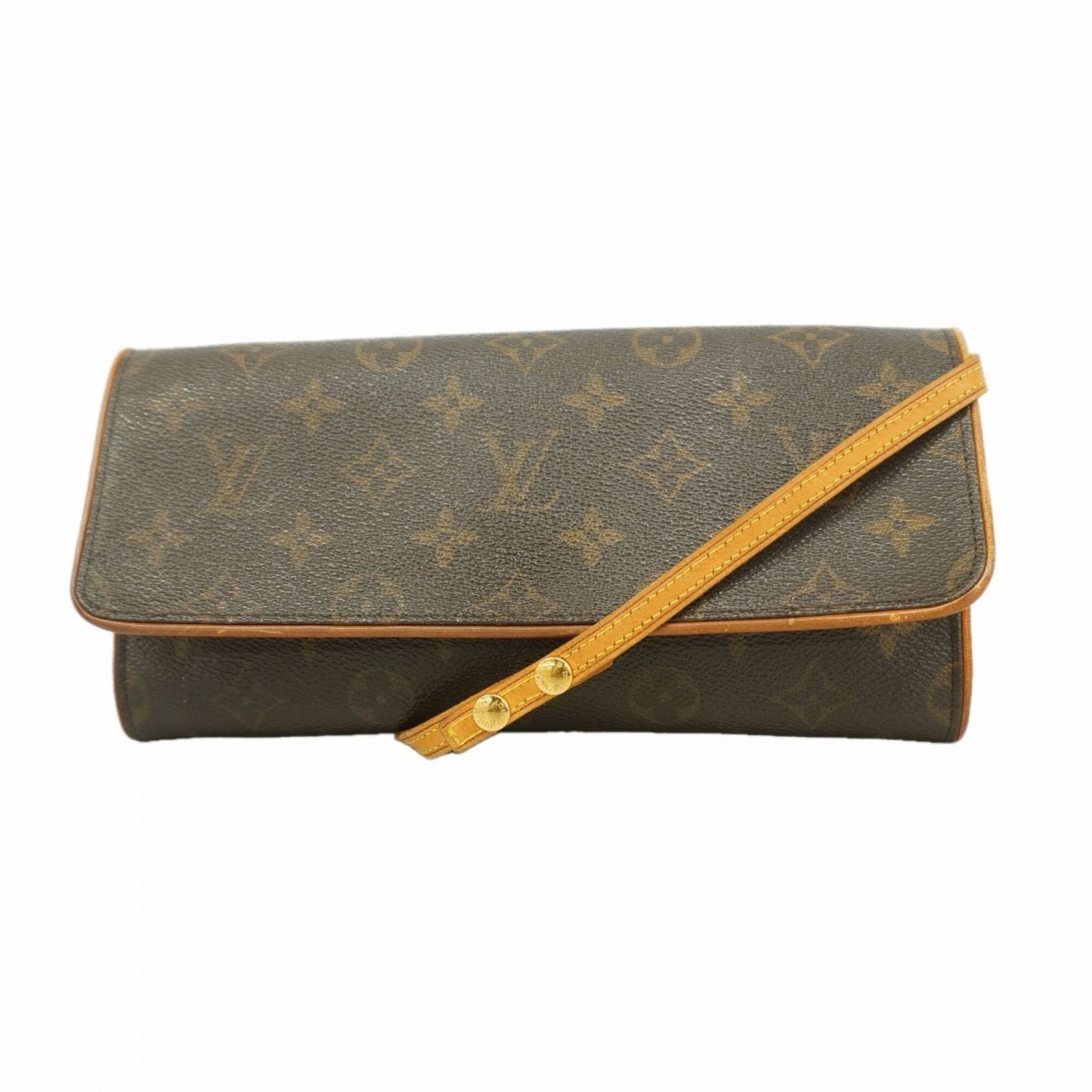ルイ・ヴィトン(Louis Vuitton) ルイ・ヴィトン ショルダーバッグ モノグラム ポシェットツインGM M51852 ブラウンレディース