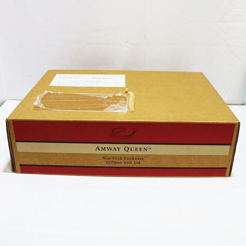 【未使用品】　Amway Queen ノンスティック グリルパン フタ付き 新品未使用 アムウェイ クイーン ノンスティック グリルパン(フタ付