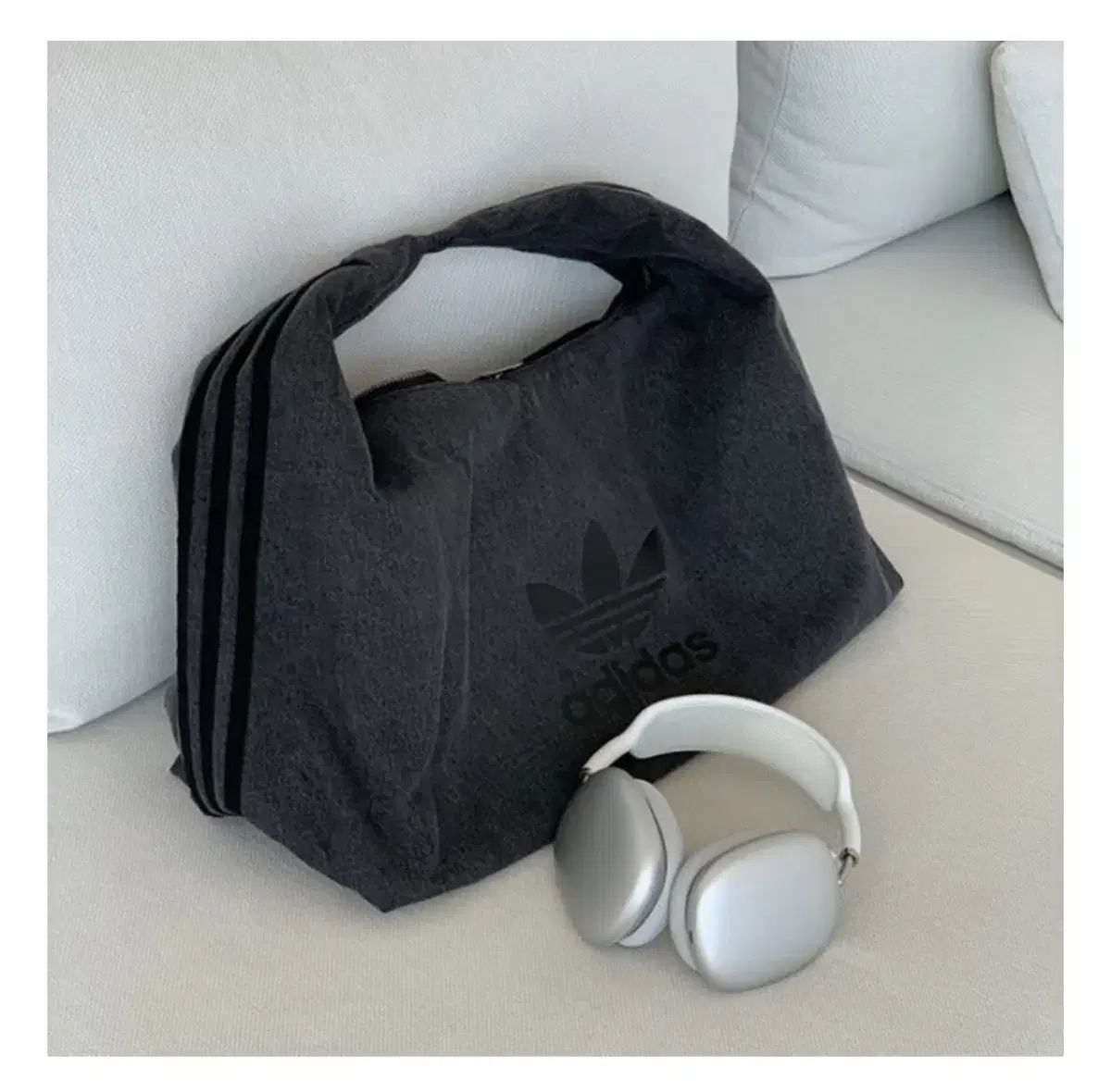 アディダス オールウェイズウェアラブル ショルダーバッグ ブラック デニム HOBO BAG トートバッグ