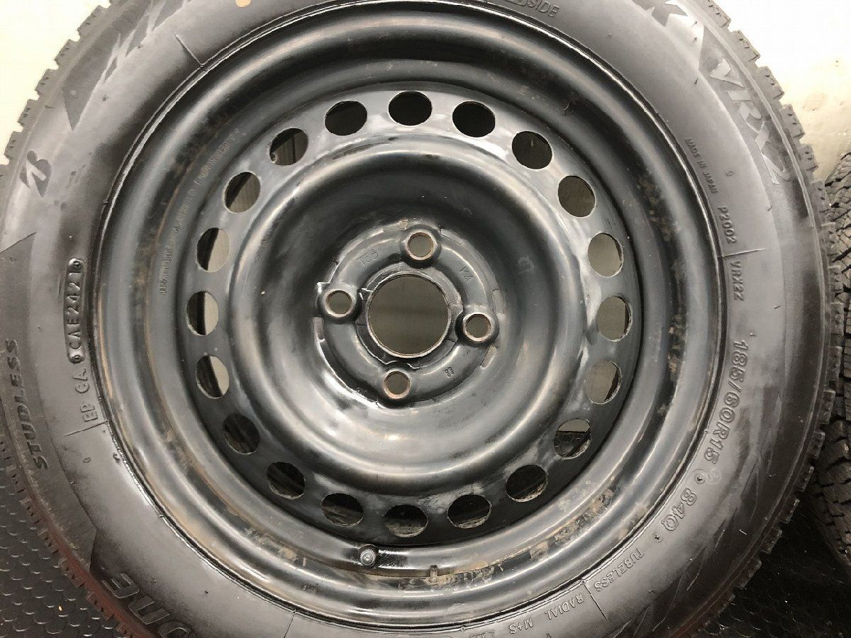 BS BLIZZAK VRX2 185/60R15】スタッドレス【HONDA ホンダ 純正ホイール 