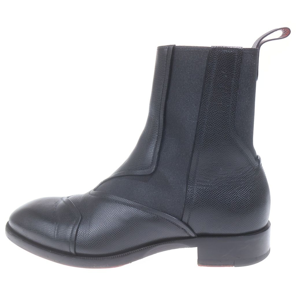 CHRISTIAN LOUBOUTIN (クリスチャンルブタン) BOABI CHELSEA FLAT ボアビ チェルシー フラット レザーブーツ ブラック 3230290