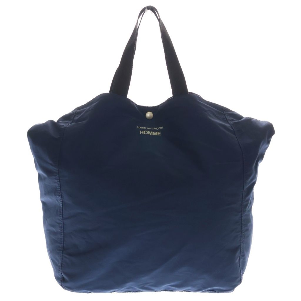 COMME des GARCONS HOMME (コムデギャルソンオム) ロゴプリント トートバッグ ネイビー HP-K 292