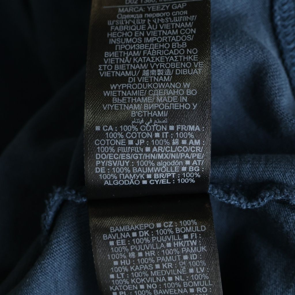 Yeezy Gap Engineered by Balenciaga (イージー ギャップ エンジニアードバイ バレンシアガ) Dove Longsleeve Tee ドーヴ 両面プリント 長袖Tシャツ カットソー ネイビー