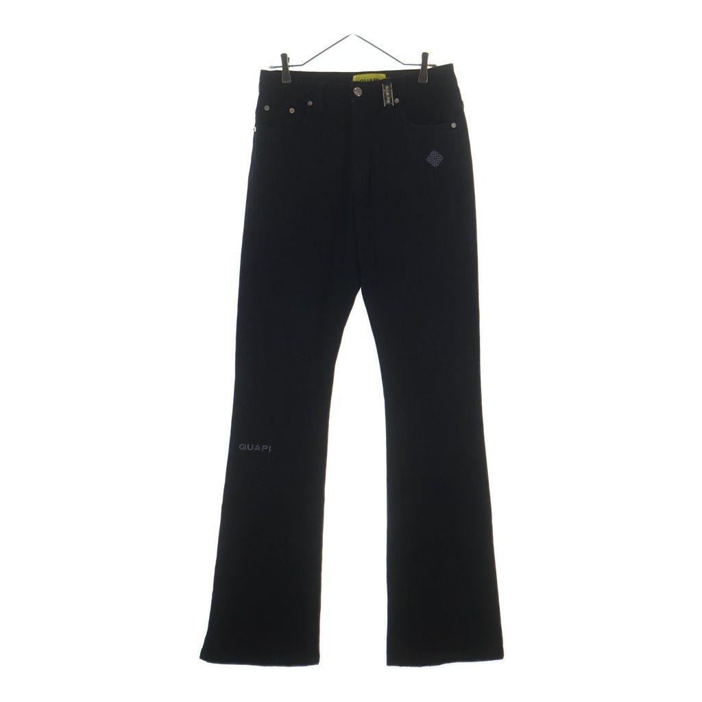 GUAPI (グアピ) OBSIDIAN BLACK BASICS FLARED DENIM 25WO-GP-SS06 オブシディアン ベーシックフレアデニムパンツ ブラック