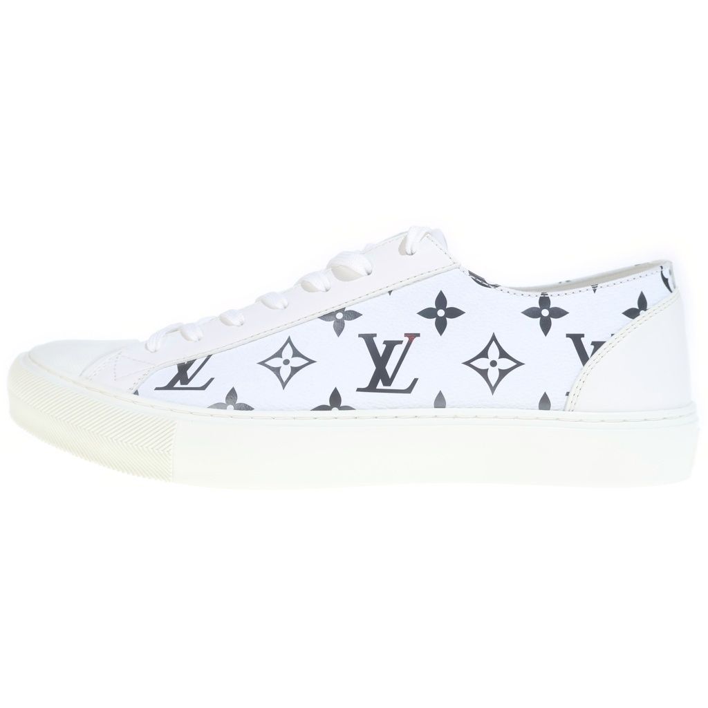 LOUIS VUITTON (ルイヴィトン) モノグラム タトゥーライン レザー ローカットスニーカー ホワイト LD1200