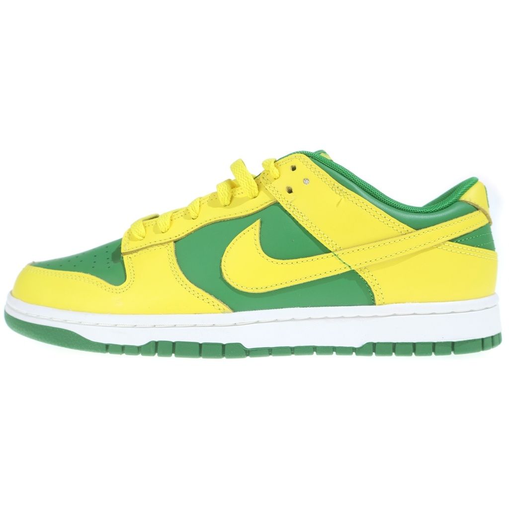 NIKE (ナイキ) DUNK LOW REVERSE BRAZIL DV0833-300 ダンク リバース ブラジル ローカットスニーカー グリーン/イエロー #US10/29cm