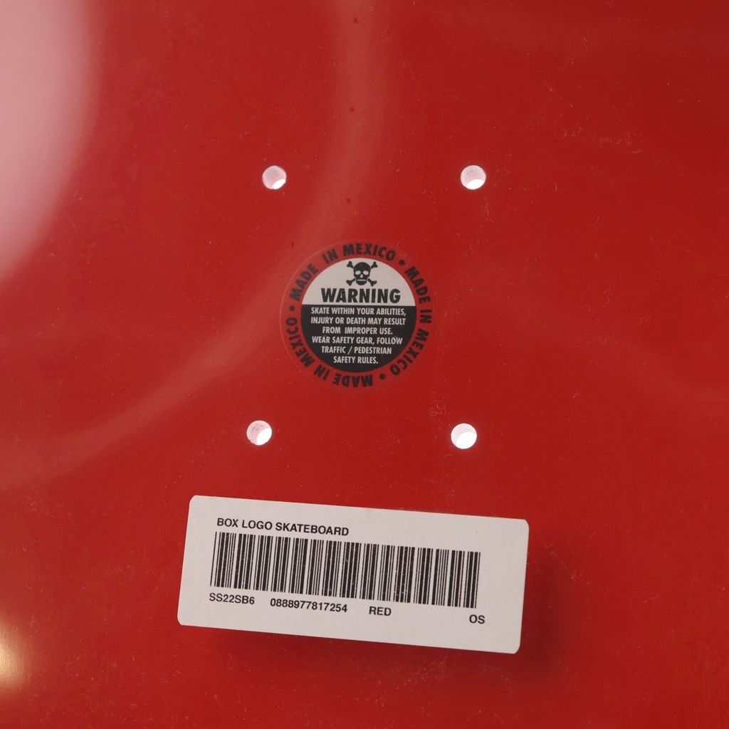 SUPREME (シュプリーム) 22SS Uncut Box Logo Skateboard Red アン