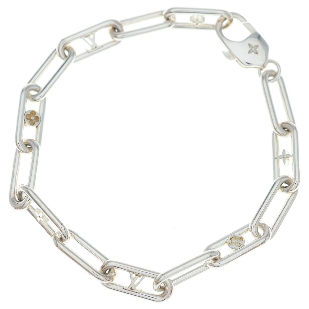 LOUIS VUITTON (ルイヴィトン) Sleek Monogram Bracelet スリーク