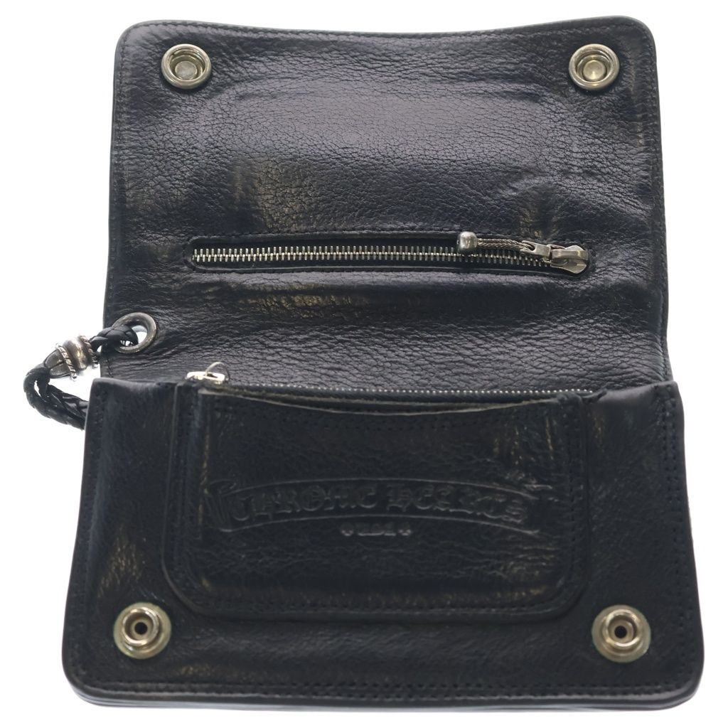 クロムハーツ2ジップフローラルボタンウォレット(ストラップ付き) CHROME HEARTS (クロムハーツ) 2ZIP STRAP 2ジップ ストラップ