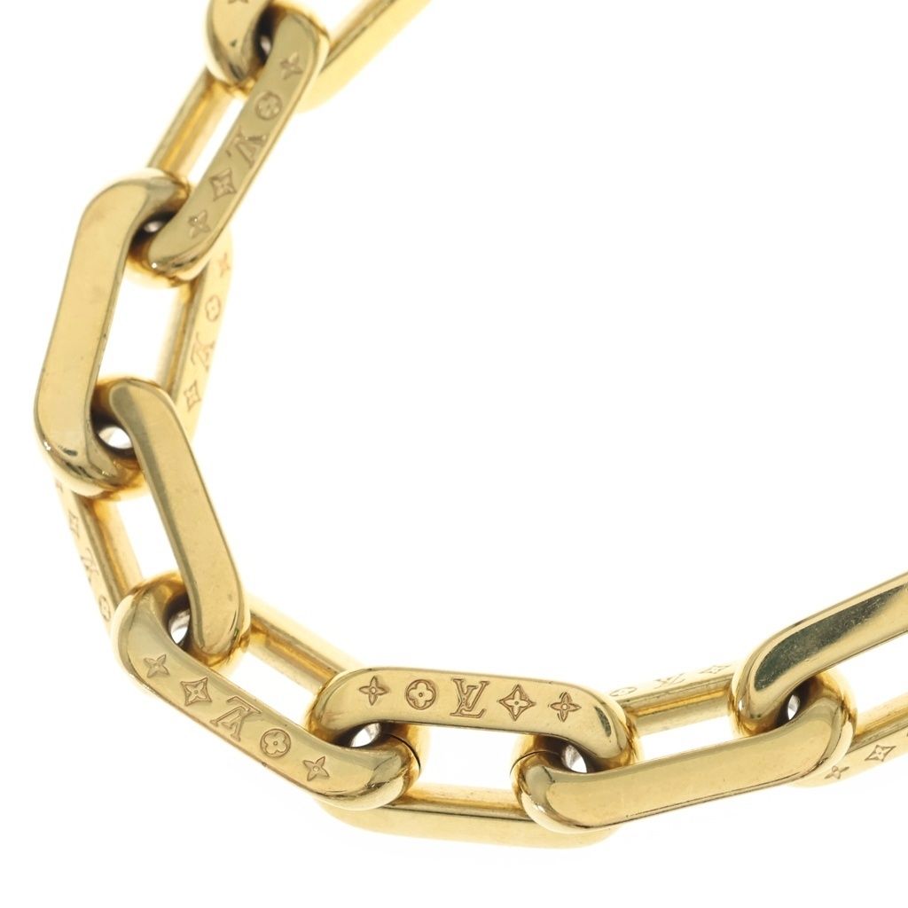LOUIS VUITTON (ルイヴィトン) コリエ LVエッジ MM ゴールドカラーチェーン ネックレス MP3003