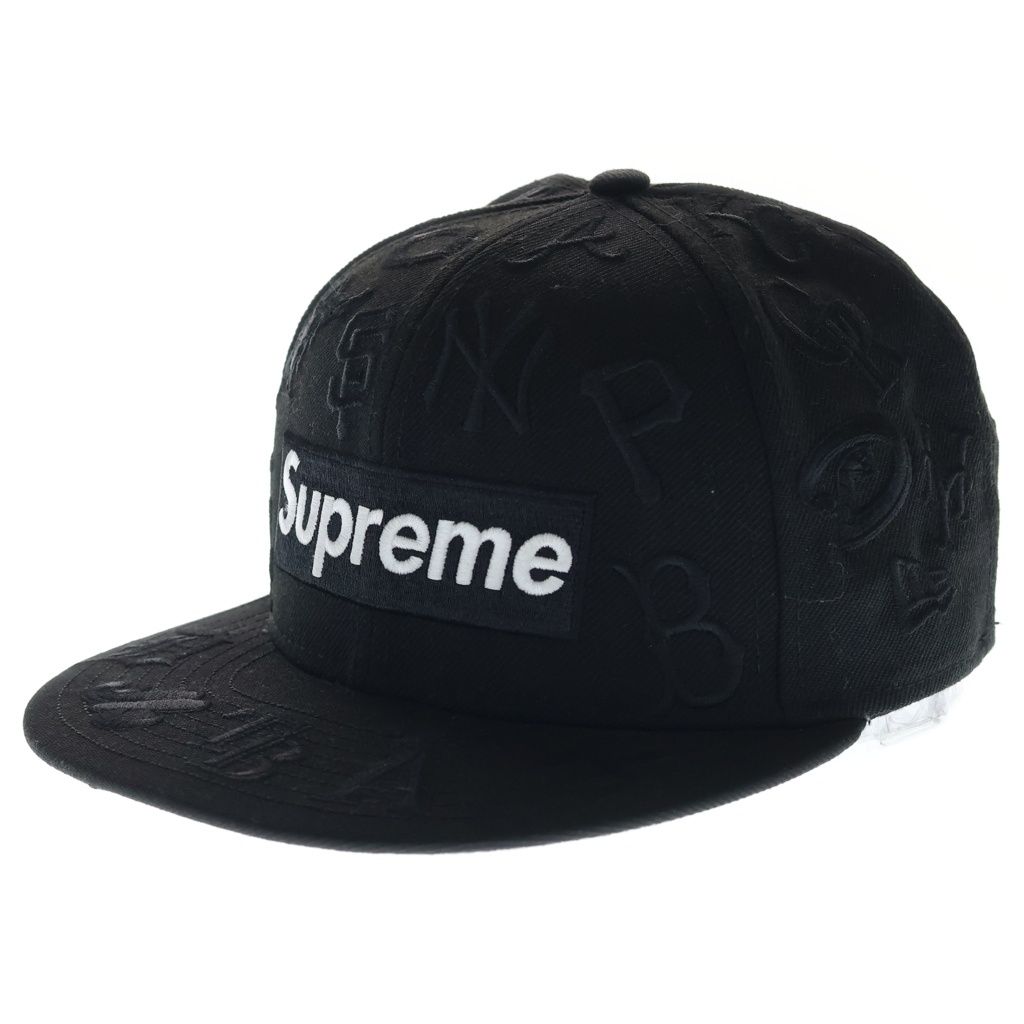 SUPREME (シュプリーム) 20SS ×NEW ERA MLB Box Logo Cap ニューエラ メジャーリーグ ボックスロゴ 6パネルキャップ 帽子 ブラック
