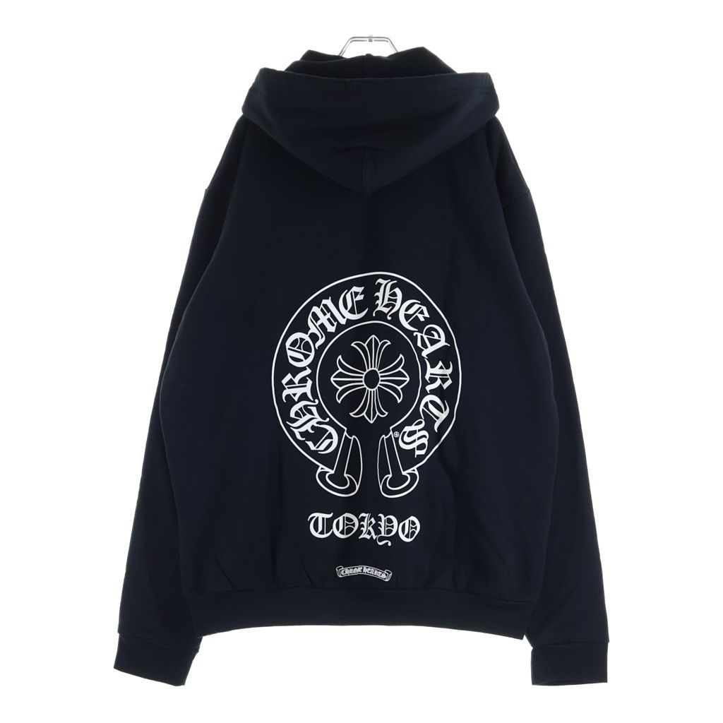 CHROME HEARTS (クロムハーツ) SWTSHRT HD PLVR LTD TOKYO 東京限定 プルオーバーパーカー フーディー ブラック