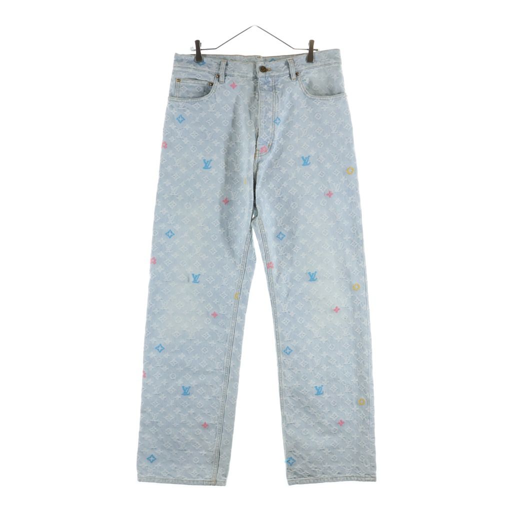 LOUIS VUITTON (ルイヴィトン) 24AW Monogram Denim Pants モノグラムデニムパンツ インディゴ RM242MM KCB HRD01W