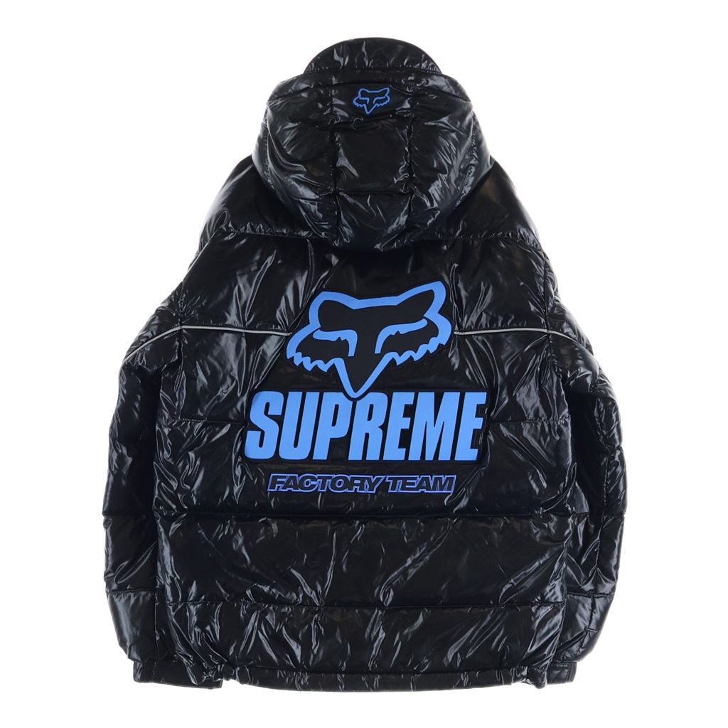SUPREME (シュプリーム) 25AW ×Fox Racing Shiny Down Puffer Jacket フォックスレーシング シャイニーダウンパファージャケット ブラック