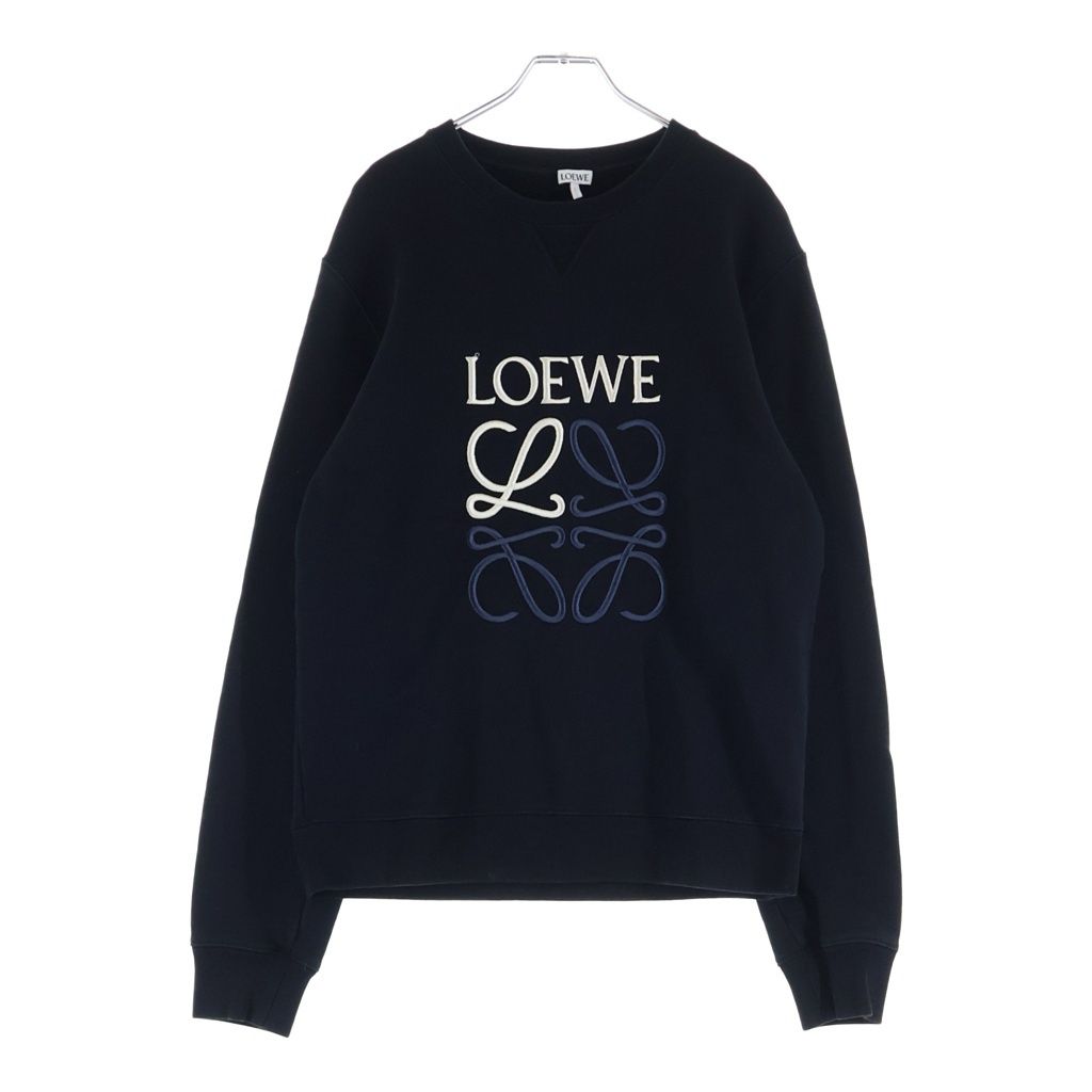 LOEWE (ロエベ) ANAGRAM SWEAT アナグラム クルーネック 長袖スウェット ブラック H526Y24J07