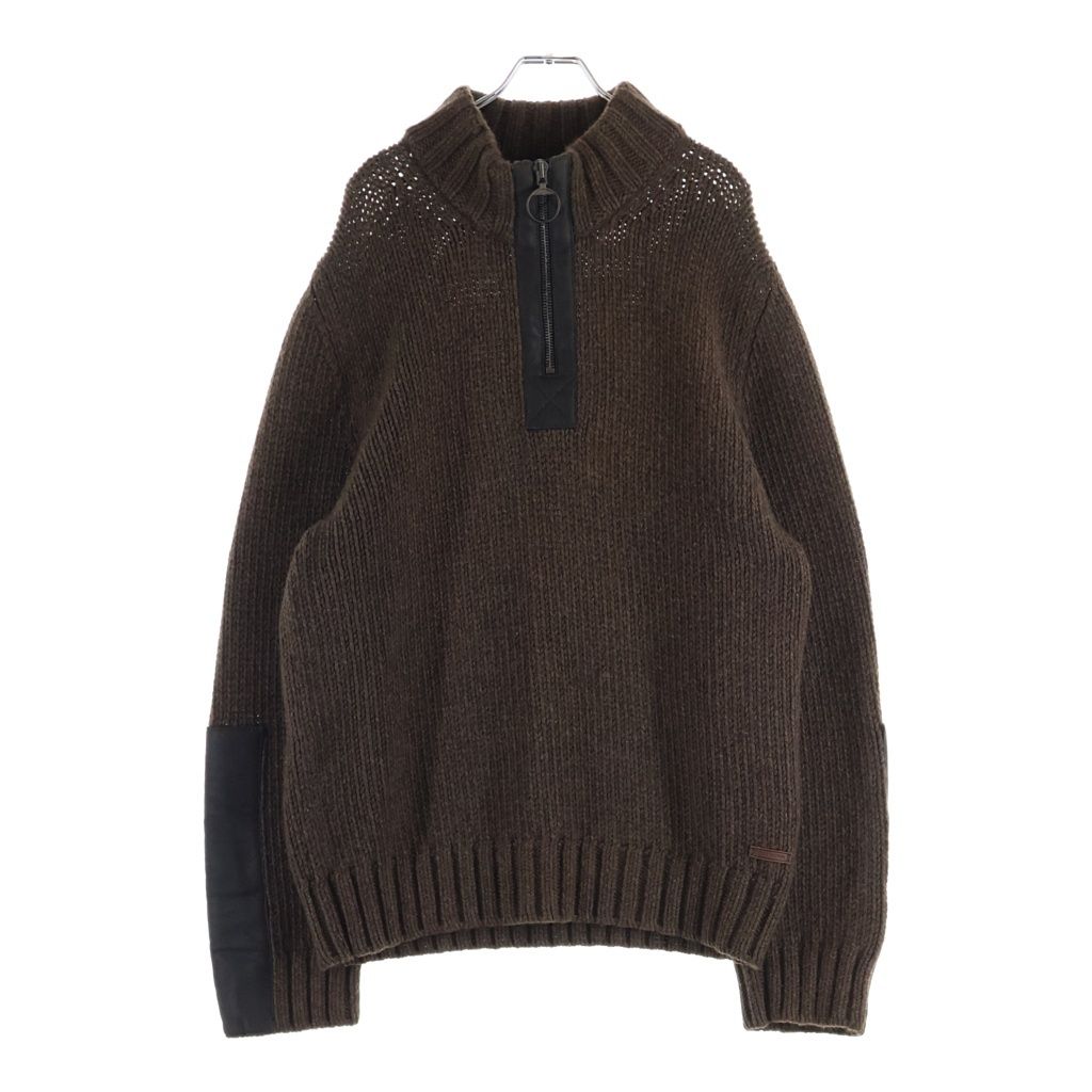 LOUIS VUITTON (ルイヴィトン) ハーフジップドライバーズニット ブラウン #L