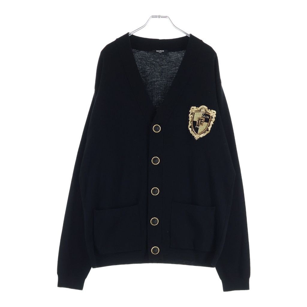 BALMAIN (バルマン) エンブレムロゴ ライオンボタン ウール ニット