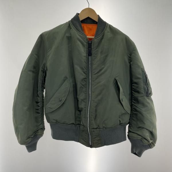 中古】ALPHA ALPHA INDUSTRIES MA-1 サイズXL MIL-J-82790J カーキ