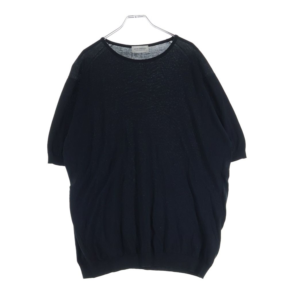 JOHN SMEDLEY (ジョンスメドレー) コットン クルーネック半袖Tシャツ カットソー ブラック