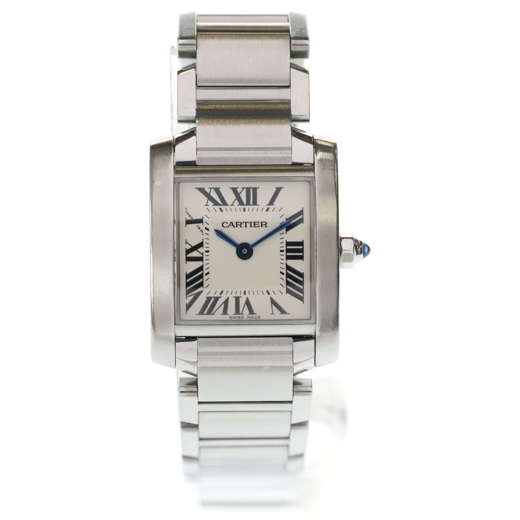 Cartier (カルティエ) タンクフランセーズSM SS/QZ ステンレス クォーツ クオーツ 腕時計 W51008Q3 白文字盤