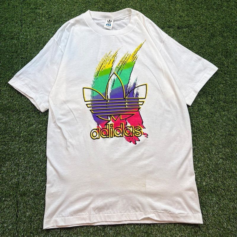 90s ADIDAS ORIGINALS ステッチロゴ Tシャツ デッドストック メンズL アディダス オリジナルス b26061401【Tシャツ】