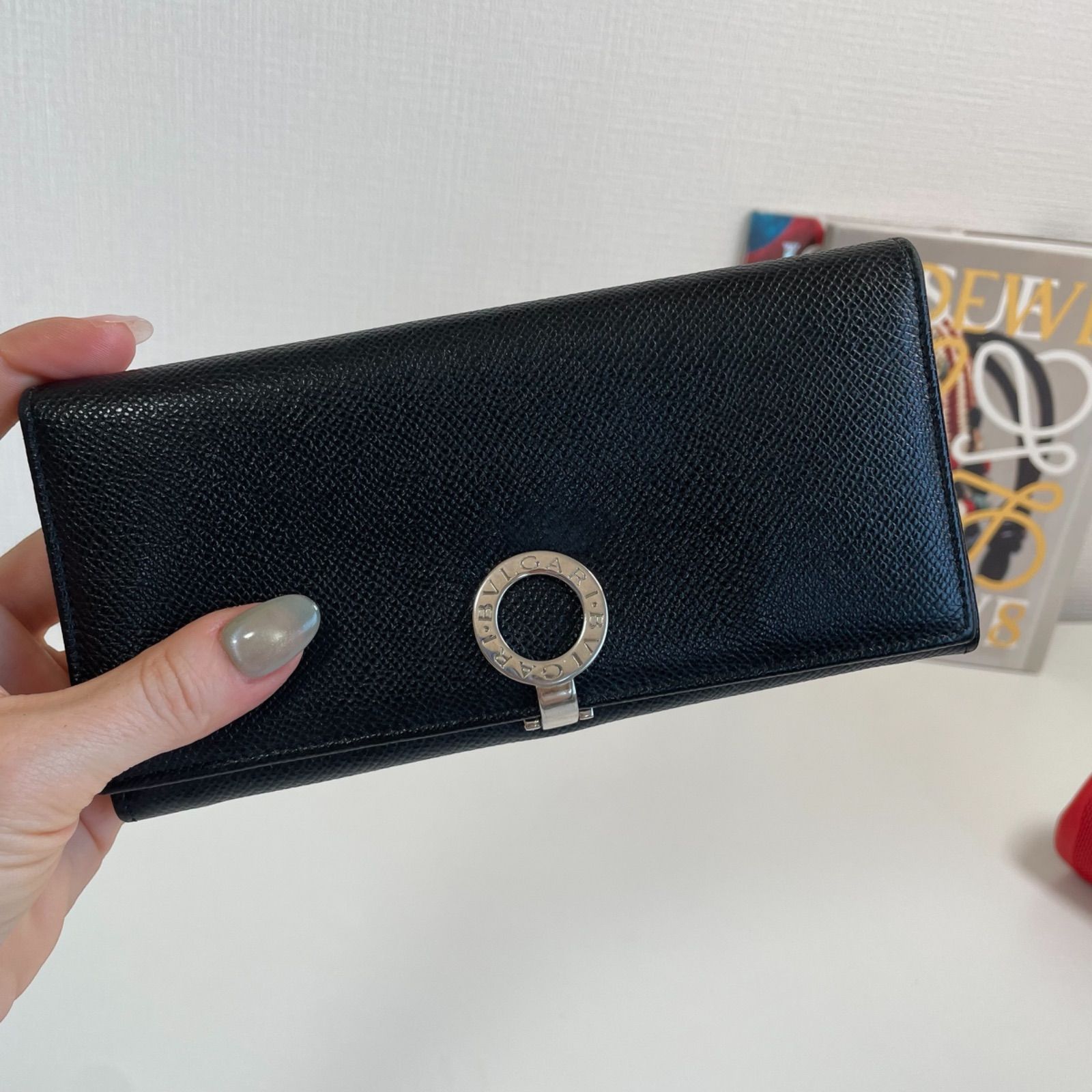 BVLGARI 長財布 ブラック レザー　レディース長財布　ユニセックス