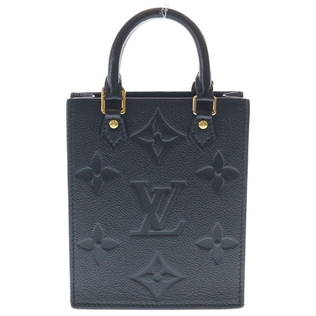 LOUIS VUITTON (ルイヴィトン) モノグラムアンプラント プティット サックプラ ショルダーバッグ ミニバッグ ブラック ノワール レザー M81417 ゴールド金具