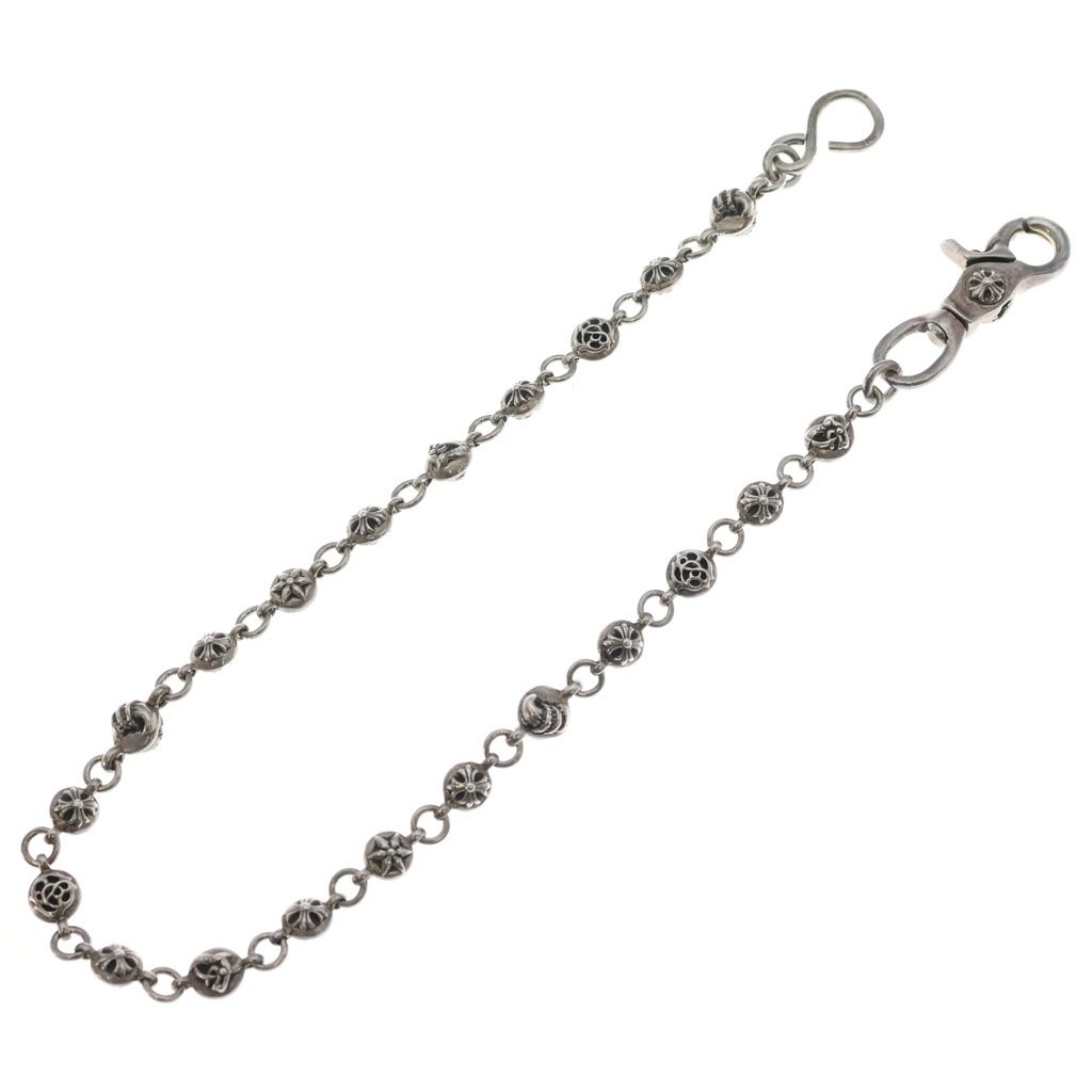 CHROME HEARTS (クロムハーツ) 2MULTIBALL LONG-S 1クリップロング #2マルチボール ウォレットチェーン シルバー