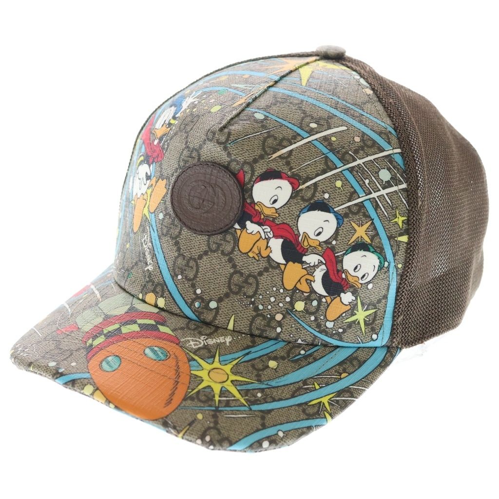 GUCCI (グッチ) グッチ×ディズニー GGスプリーム キャップ ベージュ #XL 648843