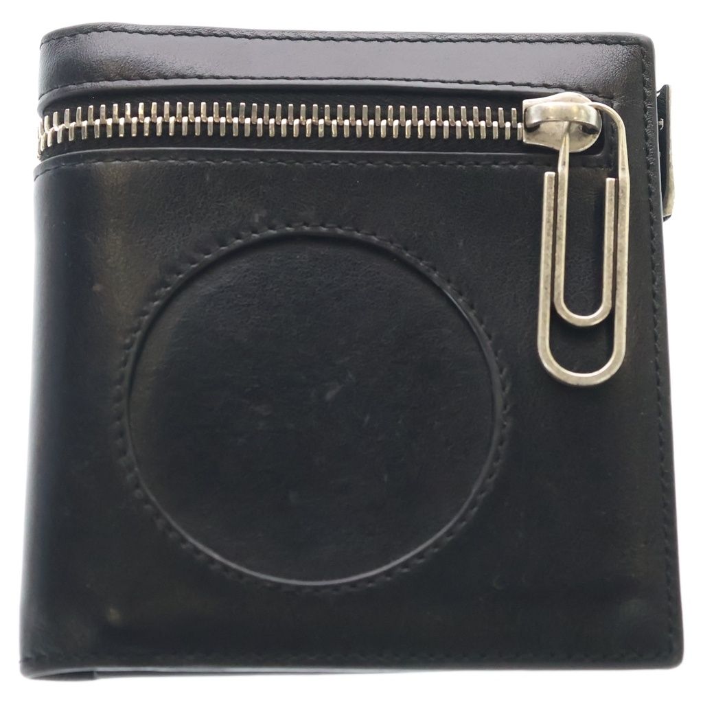 OFF-WHITE (オフホワイト) METEOR CARDHOLDER メテオ カードホルダー カードケース 二つ折り財布 レザー ブラック OMNC034F21LEA0011001