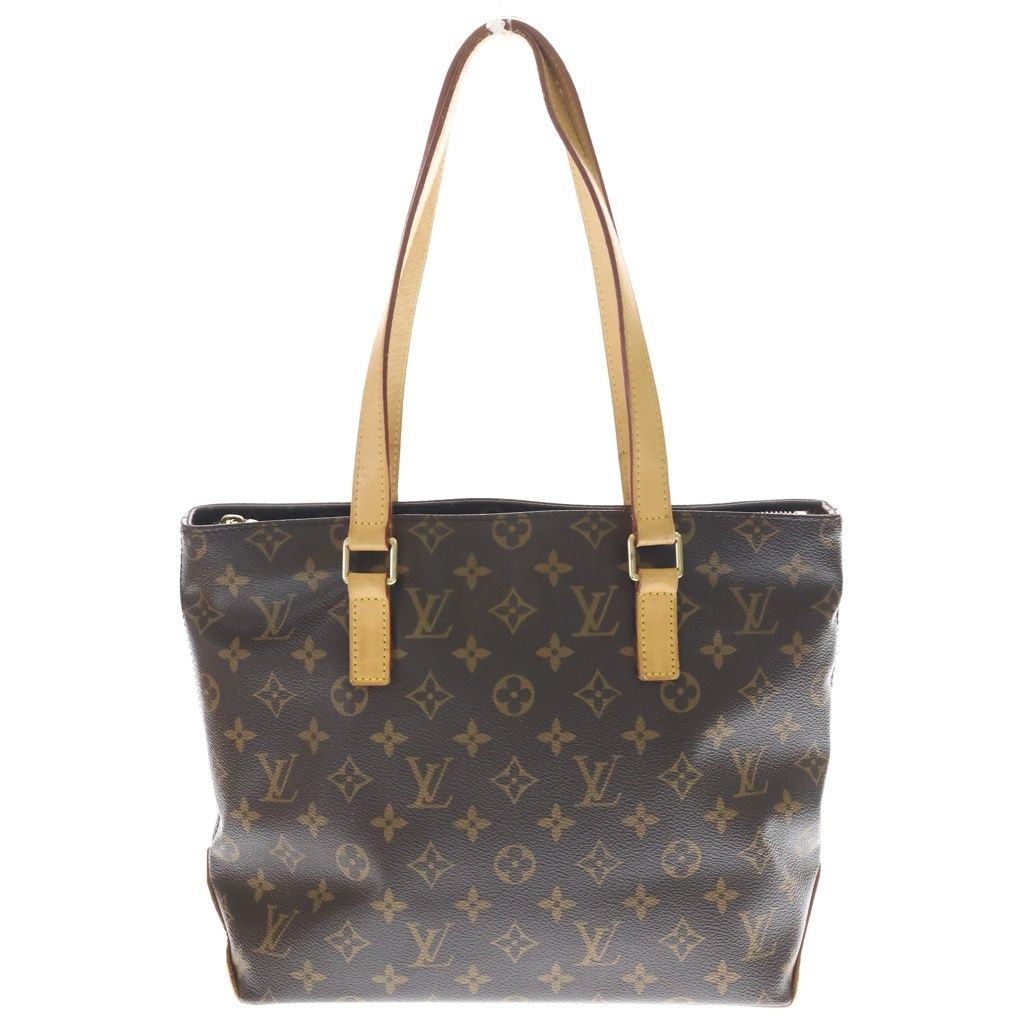 LOUIS VUITTON (ルイヴィトン) モノグラム カバピアノ ハンドバッグ トートバッグ ブラウン レザー×PVC M51148 ゴールド金具