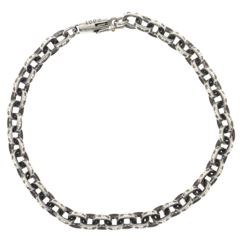 CHROME HEARTS (クロムハーツ) PAPER CHAIN ペーパーチェーン ブレスレット 8inch シルバー BCA178