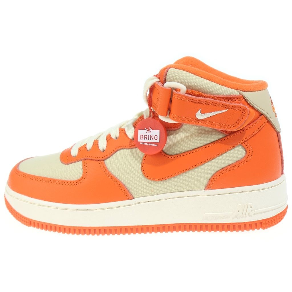 NIKE (ナイキ) AIR FORCE 1 MID 07 FB2036-700 エアフォース1 ミッドカットスニーカー US6/24.0cm オレンジ/ホワイト レディース